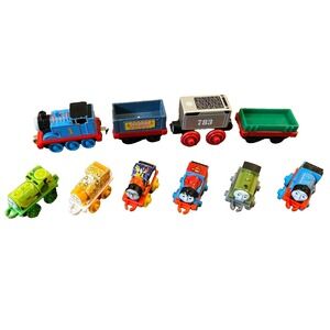 Thomas The Tank Engine Trains Lot 10 Full Size And Mini Gullane Mattel Bundle
